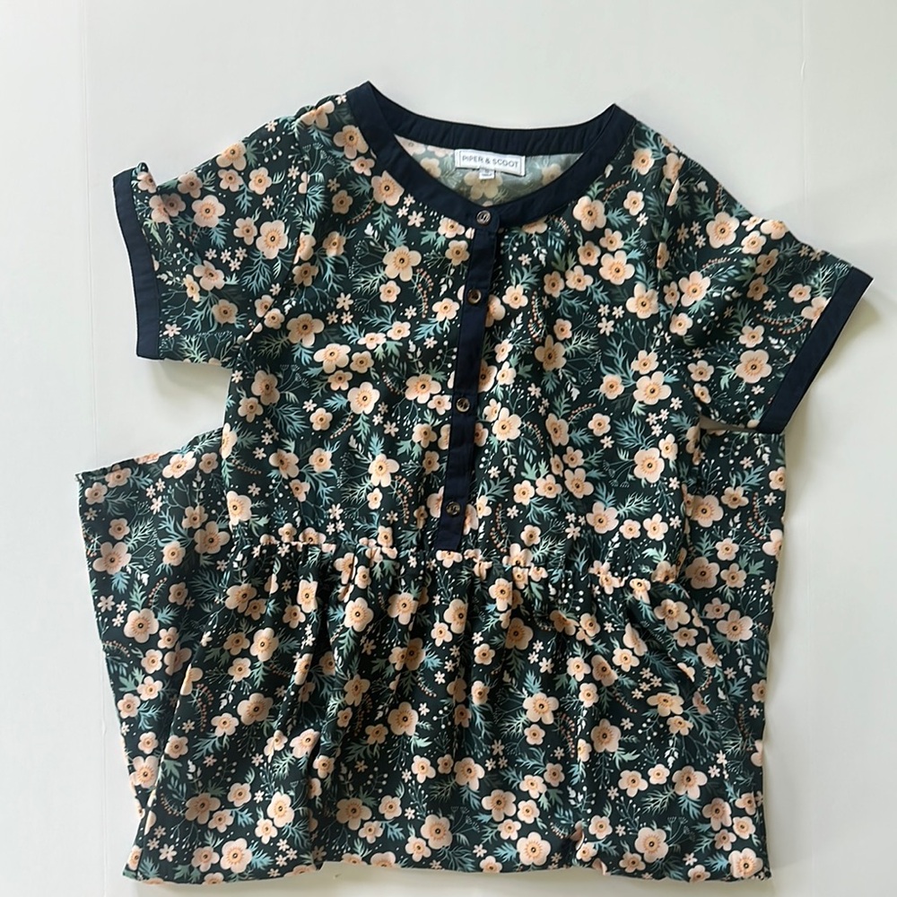 Floral Navy Dress